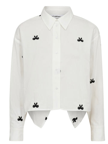 White Bow Shirt by Co Couture