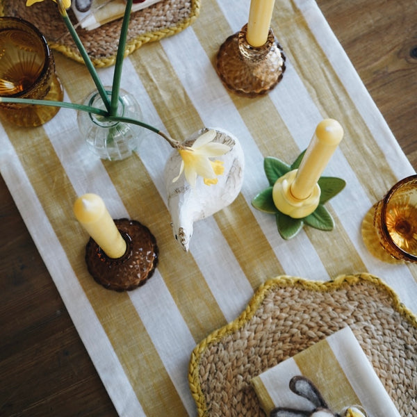Yellow Scallop Jute Placemat