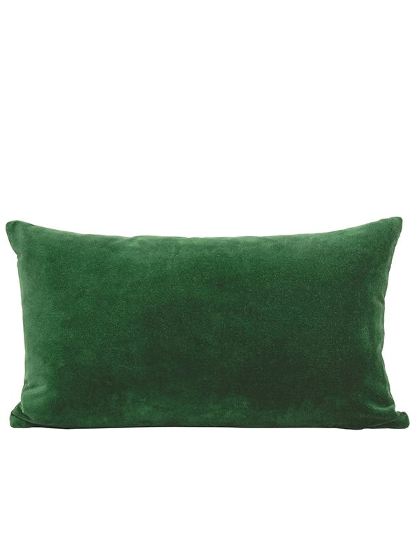 Misi Parrot Velvet Cushion Linen Back