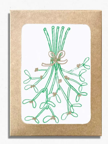 Mistletoe pack of 5 Cards