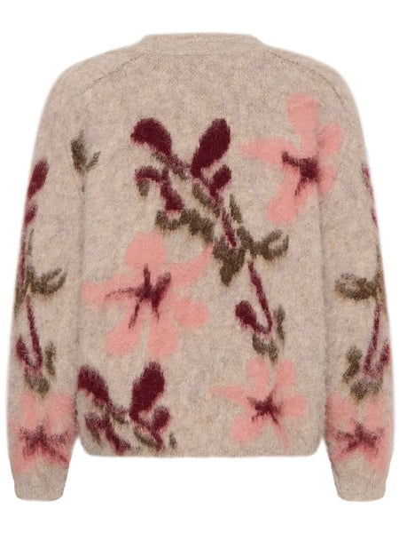 Neutral Blossom Print Jumper By Saint Tropez