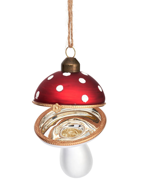 Mushroom Opening Christmas Bauble