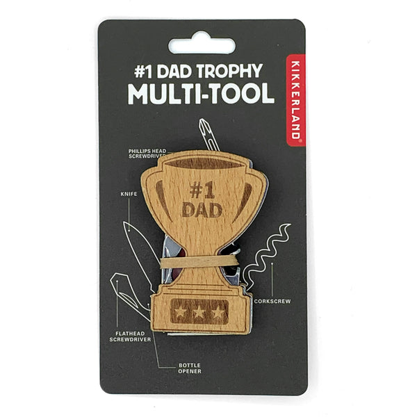 Number 1 Dad Trophy Multi-tool Keyring
