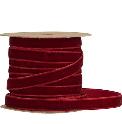 Bordeaux Velvet Ribbon (10 Metre)