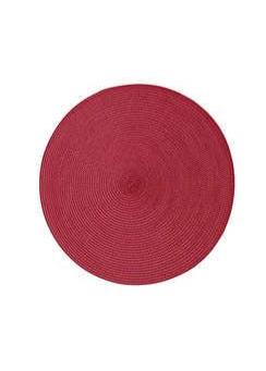 Red Circular Ribbed Placemat