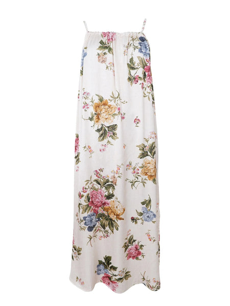 Champagne Floral Sundress by Black Colour