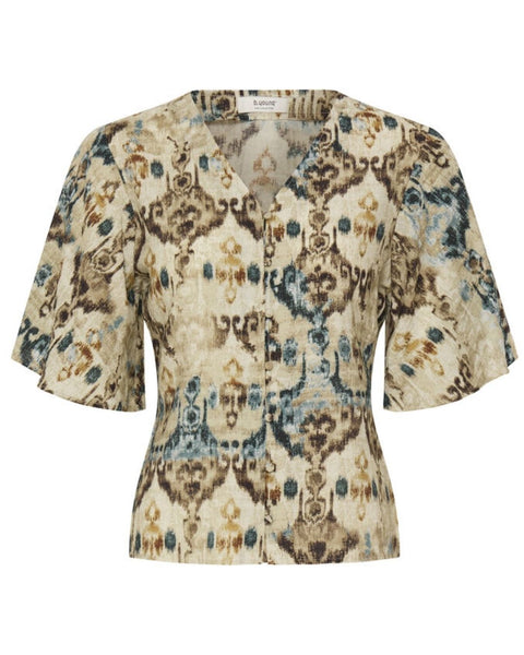 Ethnic Printed Blouse by B.Young