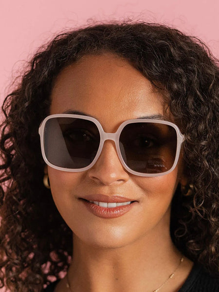 Polarised Blush Pink ‘Charlotte’ Sunglasses By GoodLookers