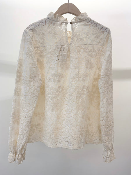 Cream Lace Blouse by Lili and Lala