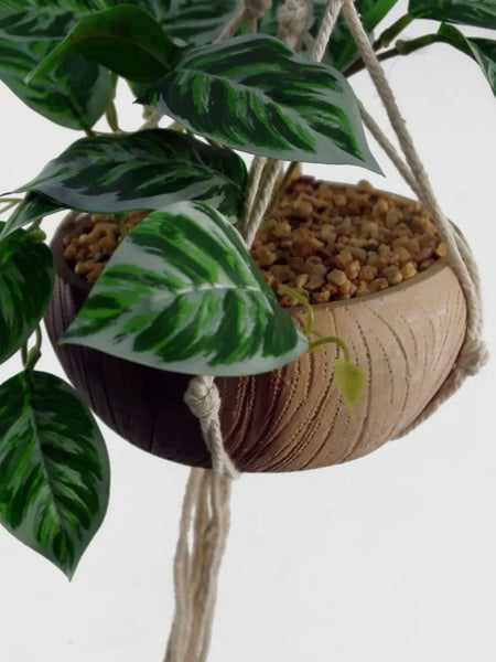 Hanging Artificial Plant In Terracotta Pot