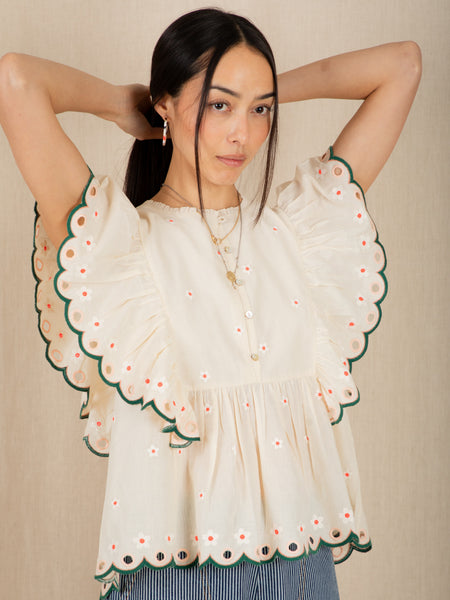 Darcy Embroidered  Blouse by Bonte