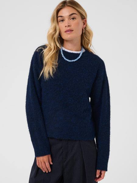 Midnight Blue Knit Jumper By Saint Tropez
