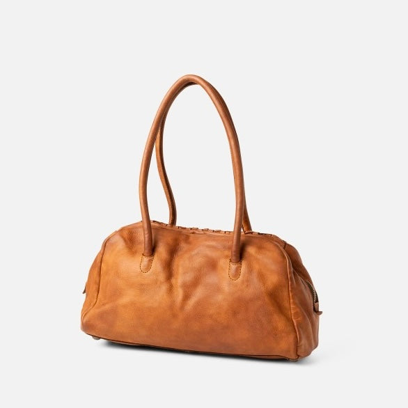 Tan Shoulder Baguette Bag by Biba