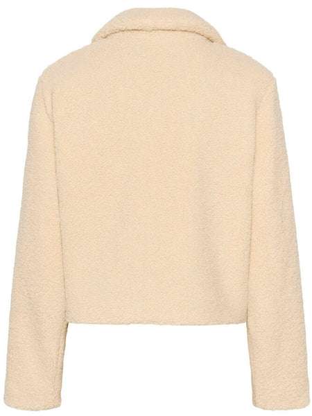 Cream Teddy Bomber By Saint Tropez