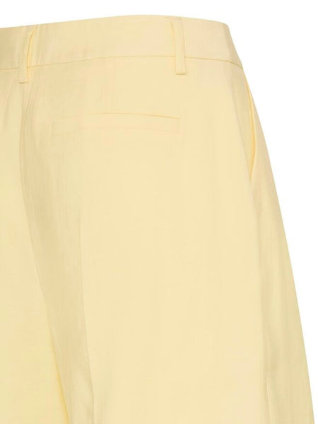 Butter Yellow Bermuda Shorts by B Young