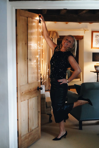 Black Sequin Top by Co’Couture