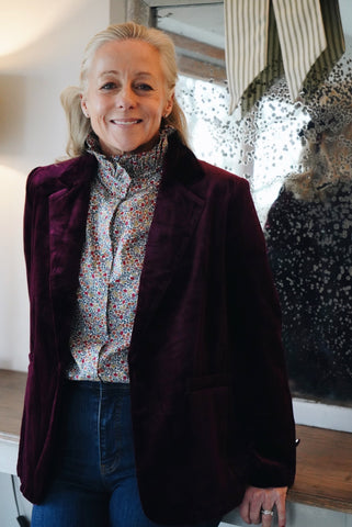 Burgundy Velvet Jacket