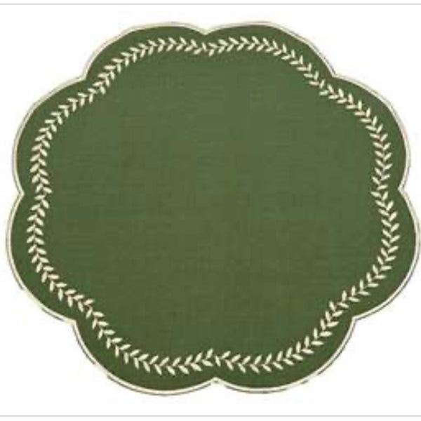 Scalloped Green  Placemat
