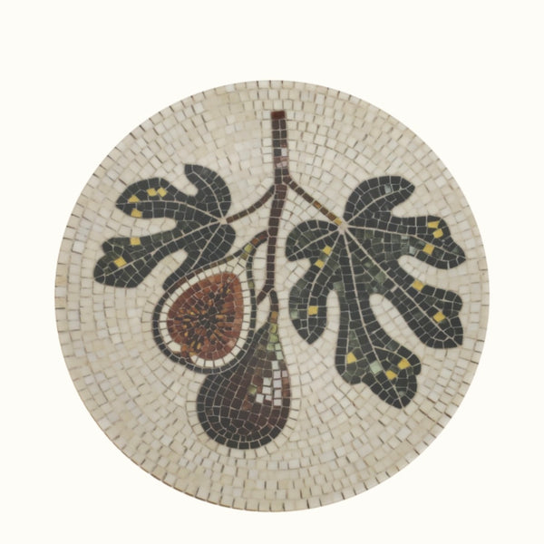 Mosaic Fig Branch Plate by Chic Antique