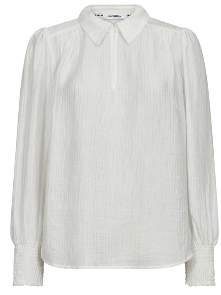 White Crinkle Shirt by Co’Couture
