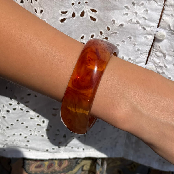 Tortoise Shell Resin Bracelet