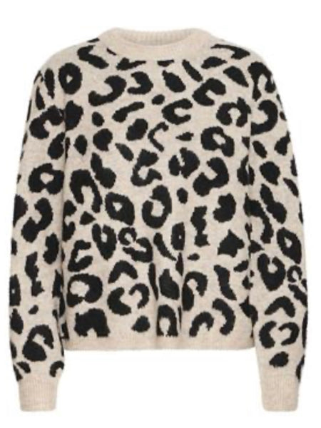 Oatmeal Animal Print Jumper by B Young