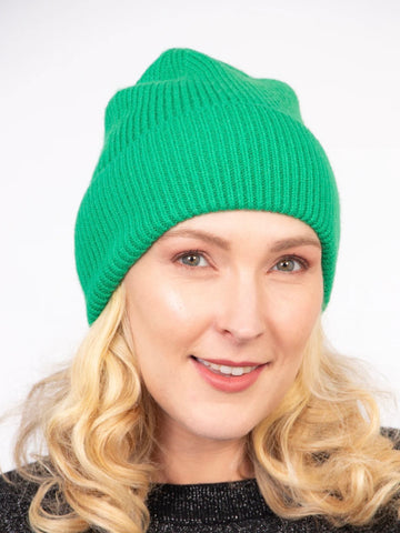 Bright Green Beanie Hat