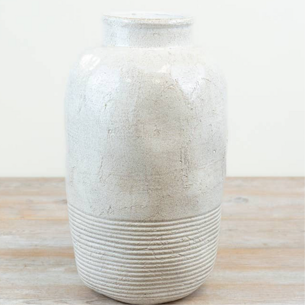 Off White Large Lumen Ceramic Vase