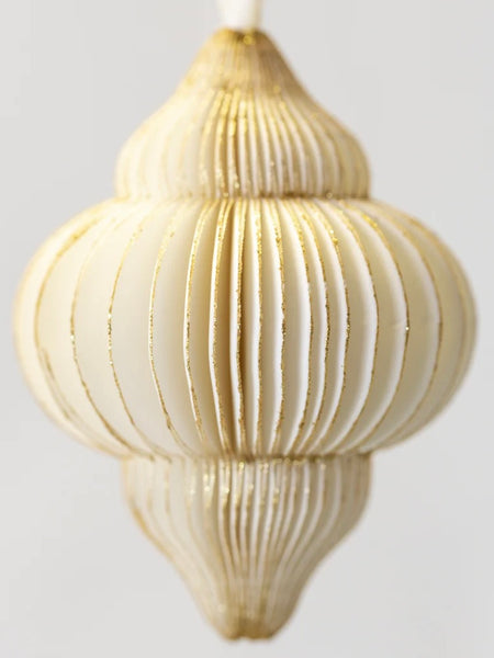 Cream Honeycomb Paper Lantern Decoration