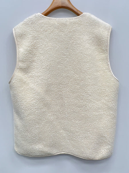 Ecru Teddy Gilet By Lili and Lala