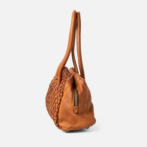 Tan Shoulder Baguette Bag by Biba