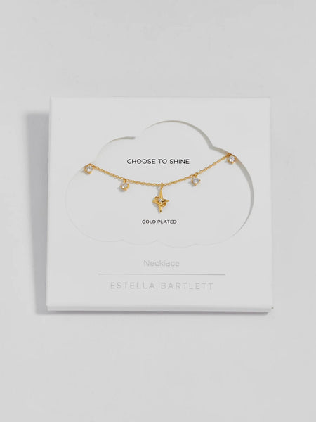 North Star Charm Necklace by Estella Bartlett