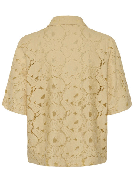Yellow Lace Shirt By Soaked