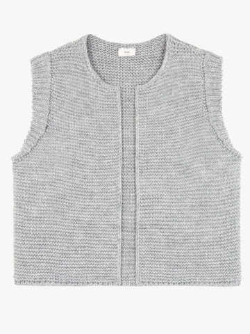 Grey Knitted Gilet by An’ge