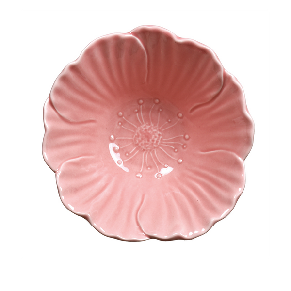 Pink flower bowl