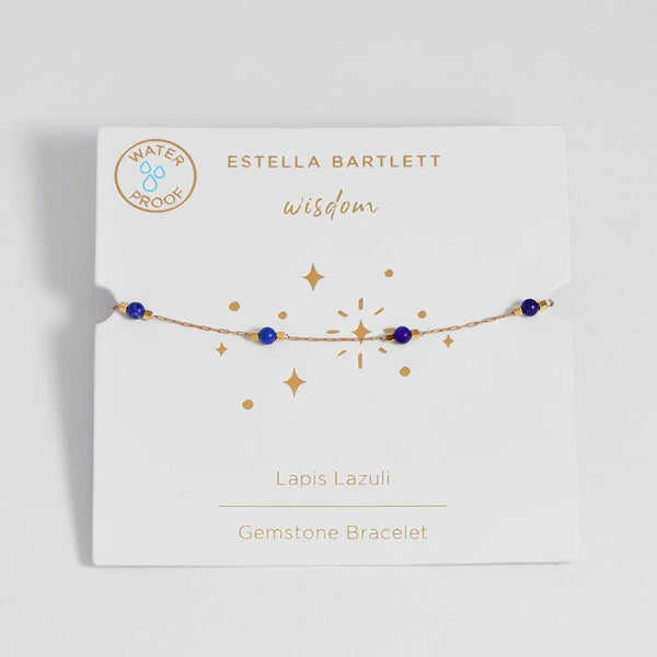 Blue Lapis Lazuli Gemstone Bracelet by Estella Bartlett