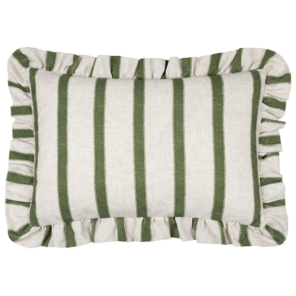 Connie Moss Striped Feather Cushion 30 x 50cm