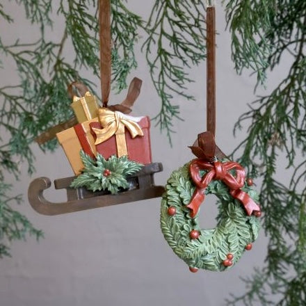 Christmas Sleigh Tree Decoration