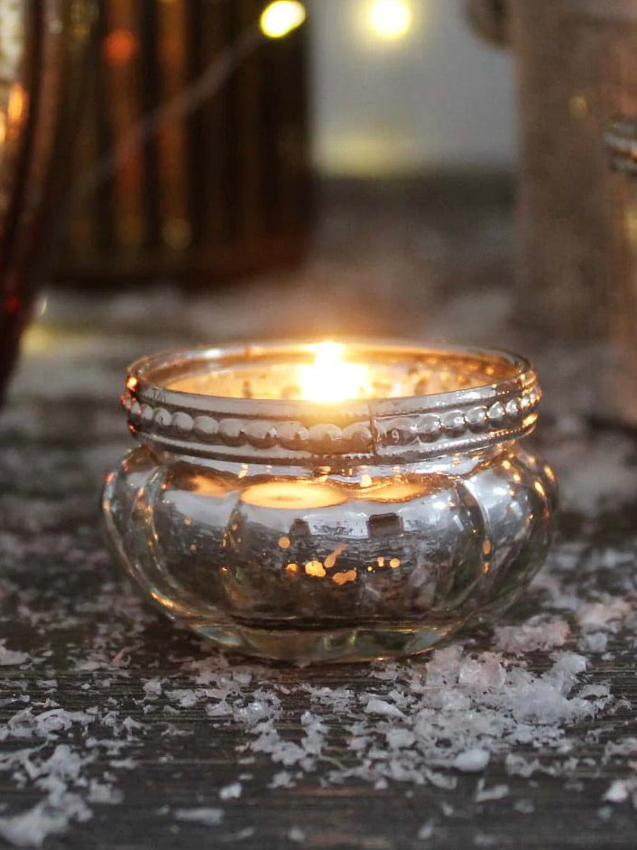 Queen Ann Small Glass Tealight Holder