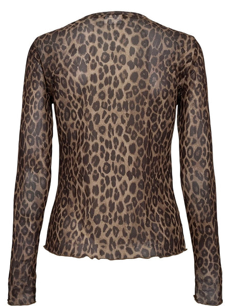 Leopard Mesh Top by Numph