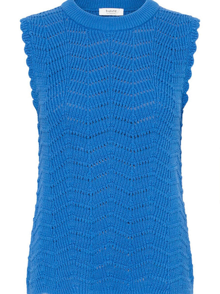 Blue Open Knitted Tank by B Young