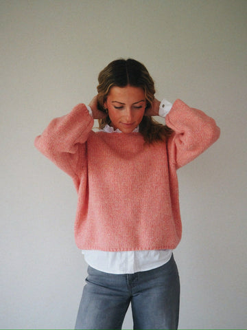 Rose Pink Boxy Jumper by Saint Tropez