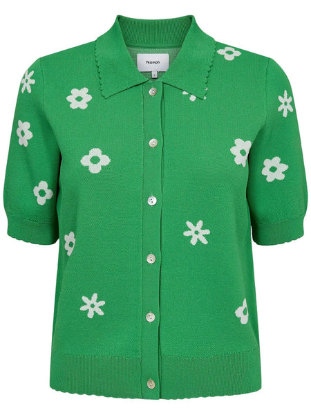 Green Flower Cardigan By Nümph