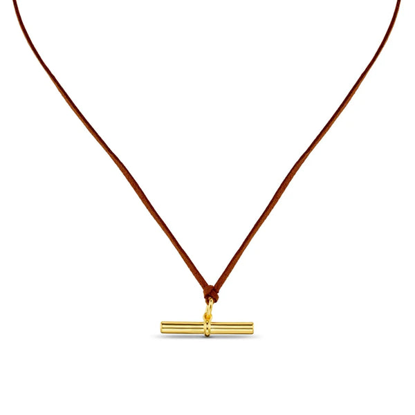 T-Bar Adjustable Cord Necklace by Orelia