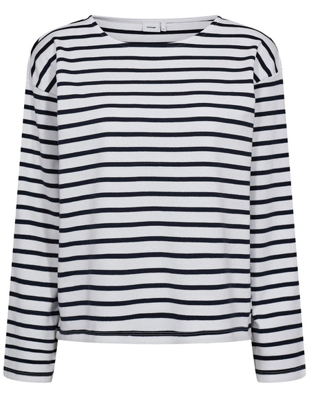 Navy Striped Long Sleeve T-Shirt By Nümph