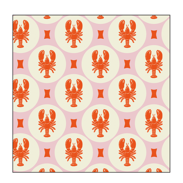 Lobster printed paper napkin x20