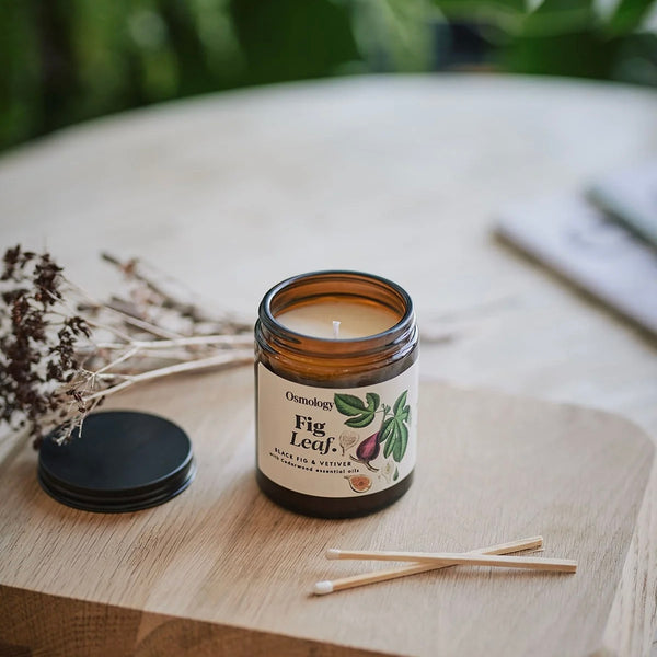 Fig Leaf Scented Jar Candle By Aery