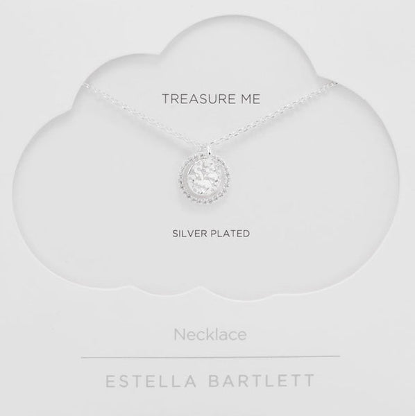 Hammered Silver Coin Necklace by Estella Bartlett