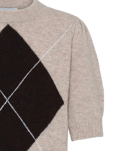 Chocolate Diamond Short Sleeve Knit by B.Young