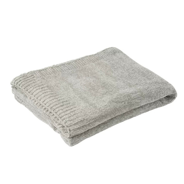 Grey Chenille Blanket